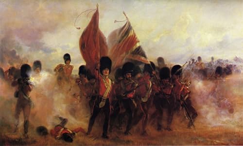 Impression Tableaux l'avancée des couleurs garde écossaise Elizabeth Art