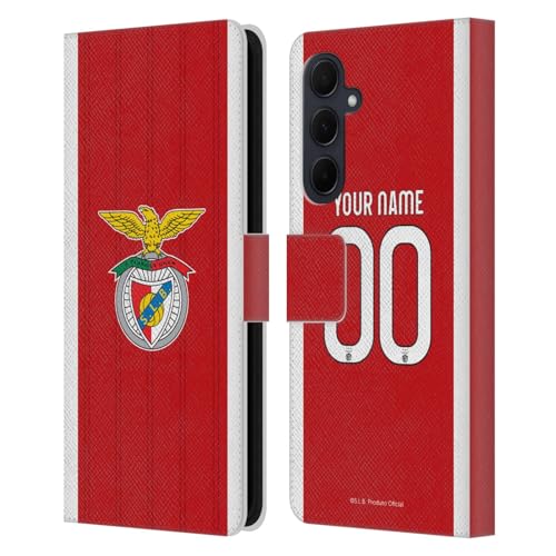 Coque Benfica Samsung Galaxy A35 5G en cuir portefeuille Head Case Designs