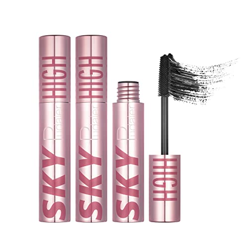 Fiber Lash Mascara 2pcs Waterproof Dense Extra High Lash Blast Voluminous Lengthening Mascara Black, 0.54 Fl Oz
