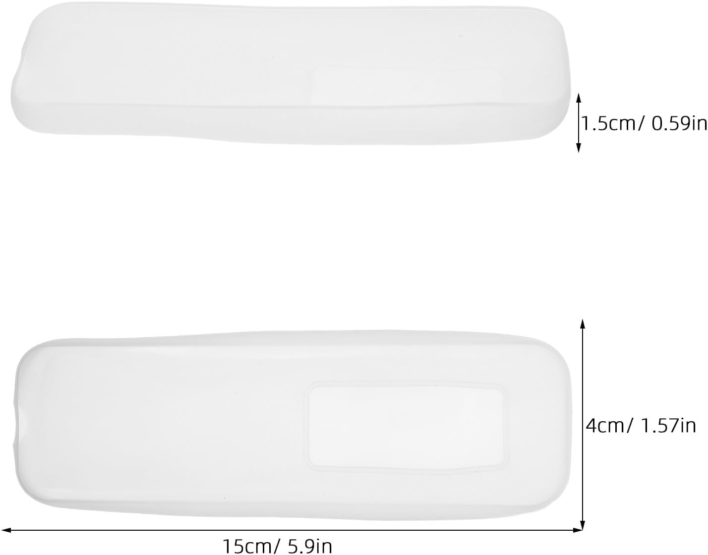 Toddmomy Silicone Remote Control Cover - 6" Flexible Remote Dust Protective Case for Ceiling Fan Light, AC, Set-Top Box Tv Controller with Easy Battery Access