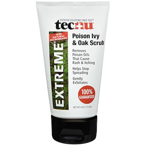 Tecnu Extreme Poison Ivy & Oak Scrub—Removes Toxin from Skin That Causes Poison Ivy and Poison Oak Rash, 4-Ounce Tube, (Pack of 2)
