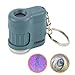 Carson MicroMini 20x LED Lighted Pocket Microscope with Built-In UV and LED Flashlight - Blue