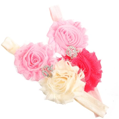 MOTHNUR Mädchen Blumen Stirnband Elastisches Haarband Aus Langlebigem Material Für Neugeborene Babys Und Kleinkinder Als Haarschmuck Für Weihnachten Kostümparty Und Bühnenauftritt