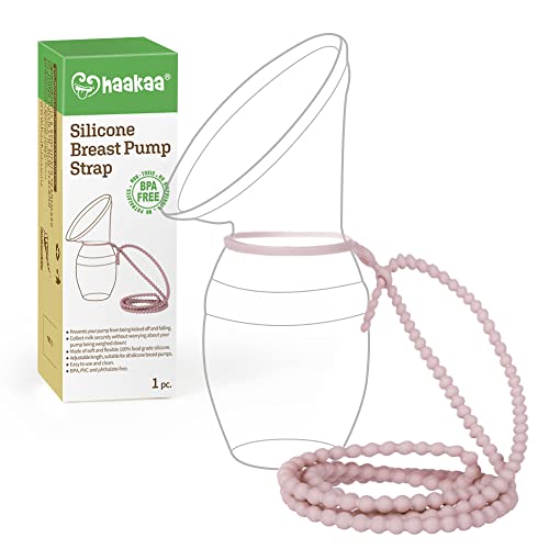 Haakaa Silicone Strap Suitable For Gen.1/2/3 Haakaa Manual Breast Pump Prevent Breast Pump From Falling Off During Use (Blush Color) -1Pc #TOP1