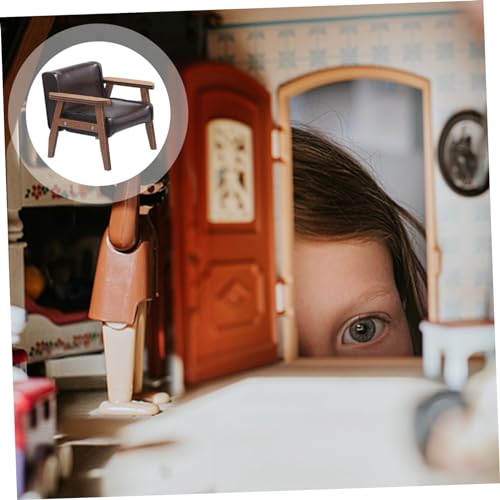 VICASKY mini-sofá-cadeira cadeira de sofá em miniatura sofá de boneca decoração vintage modelos cade