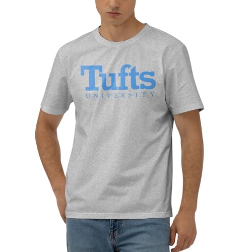 Tufts University Men's 170g Combed Cotton Short Sleeve T-Shirt Black