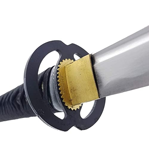 Musha Hand Forged Japanese Katana Samurai Sword - 1045 High Carbon Steel Full Tang Blade For Collection, Gift, Straw Mat Cutting Practice #TOP7