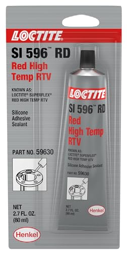 Loctite 59630 RTV Silicone Sealant, 80mL Tube, Red