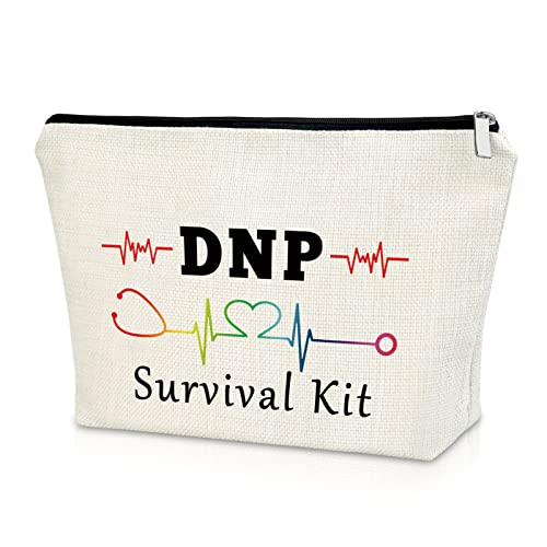 Sazuwu DNP Graduation Makeup Bag - Doctor of Nursing Practice Appreciation Gift, Cosmetic Bag for Women, Travel Pouch