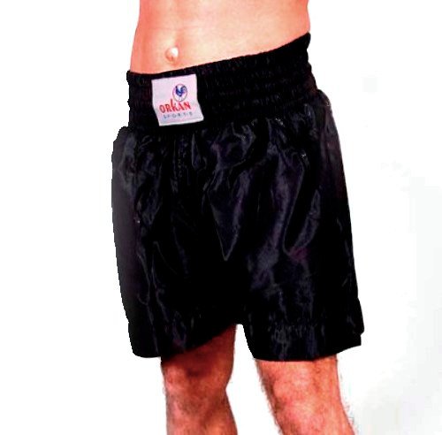 Orkansports Thaibox Hose Muay Thai Hose Kickboxen Shorts schwarz Größe M Cover