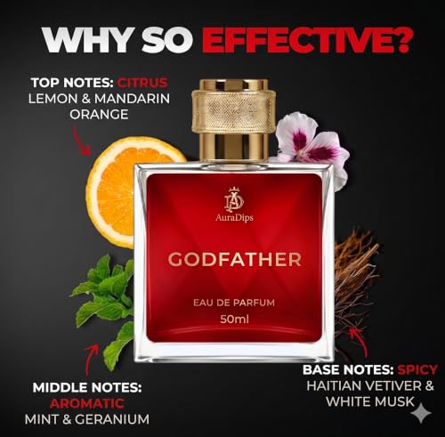 AURADIPS PERFUME GODFATHER Spicy Eau de Parfum for Men 50ml - Image 3