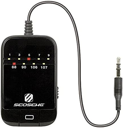 SCOSCHE FMT5 TuneTone Universal FM Stereo Transmitter for Mobile Devices, Black