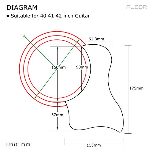 IKN 1 PCS Big Bird Shape Pickguard Auto-Adhésif Scratch Plate Guitare Partie pour Remplacement Guitare Acoustique, Blanc… - Les Beatles, Paul McCartney, John Lennon, RIngo Starr, George Harrison IKN 1 PCS Big Bird Shape Pickguard Auto-Adhésif Scratch Plate Guitare Partie pour Remplacement Guitare Acoustique, Blanc… – Image 8