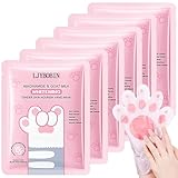 6PCS Hydrating Hand Mask Gifts Set,Intensive Cute Hand Masks for Dry Cracked Hands,Gentle Long Lasting Hand Masks Moisturizing Gloves for Soft and Smooth Touch Hands