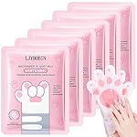 6PCS Hydrating Hand Mask Gifts Set,Intensive Cute Hand Masks for Dry Cracked Hands,Gentle Long Lasting Hand Masks Moisturizing Gloves for Soft and Smooth Touch Hands