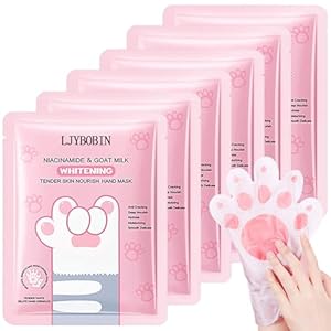 6PCS Hydrating Hand Mask Gifts Set,Intensive Cute Hand Masks for Dry Cracked Hands,Gentle Long Lasting Hand Masks Moisturizing Gloves for Soft and Smooth Touch Hands