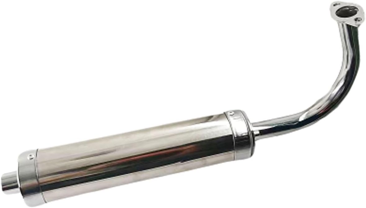 CHROME EXHAUST MUFFLER PIPE For 2 STROKE MOTORISED PUSH BIKE - Foto 4