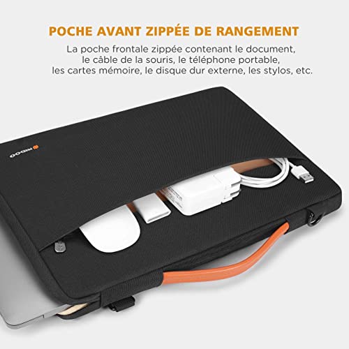 NIDOO 13 Pouces Sacoche Ordinateur Portable Imperméable Sac à Main Bandoulière Housse Protection Mallette pour 13,5" Surface Book 2 3/Surface Laptop 2 3 4/Surface Laptop Studio/14 Chromebook Spin 514 – vue 3