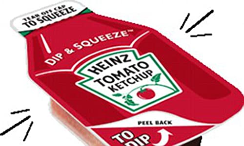 Heinz Ketchup Dip and Squeeze Ketchup Pack of 100) Compact and Easy To Use, Carry On-the-Go Meals Single Serve Ketchup Packages