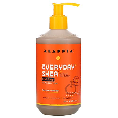 Alaffia EveryDay Shea Hand Soap, Mandarin Mango 12 fl oz