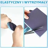 Zestaw gąbek szlifierskich o ziarnistości 60/80/120/220/320/400, blok ścierny, do metalu, drewna, ściany, samochodu, mebli, 12 szt