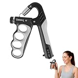 Handtrainer Fingertrainer, Unterarmtrainer mit Integrierter Zählfunktion, 5-100kg Griffkraft Trainer, Grip Griffkraft Trainer Aktualisierung Sportler und Handtrainer Fingertraine, Sportartikel
