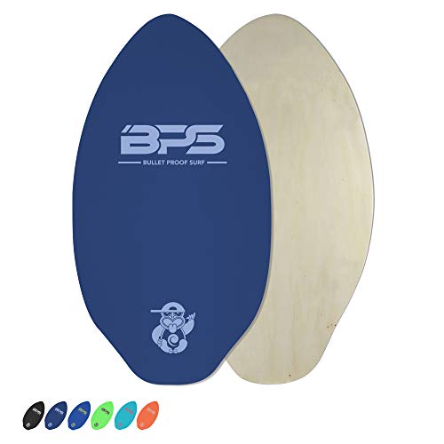 BPS 'Shaka' 35" Skim Board - Epoxy Coated Wood Skimboard with Traction Pad