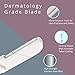 Dermaplaning Tool – Practical Eyebrow, Face and Peach Fuzz Hair Removal Razors for Women - With Vitamin C Facial Serum - 3 Pack Dermaplane Razor Blades