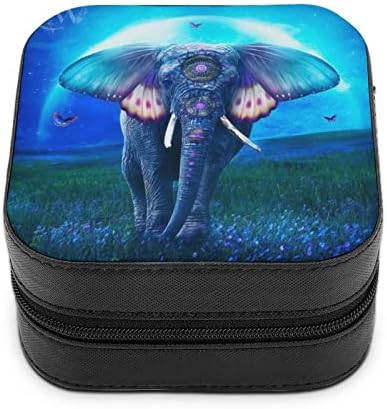 Travel Jewelry Case Elephant Pu Leather Jewelry Organizer Jewelry Storage Case