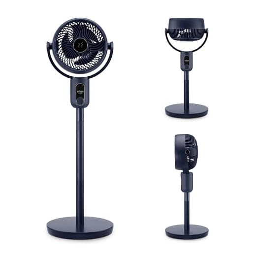 Ufesa 3D50 Ventilador Circulador de Aire con Oscilación 3D 360º, Multidireccional, 50W, 2 Alturas, 3 Velocidades, 3 Modos, 1m Altura, Temporizador, Mando a Distancia, Pantalla LED