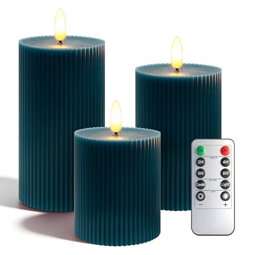 Bougies LED avec télécommande luminosité réglable et flamme vacillante réaliste