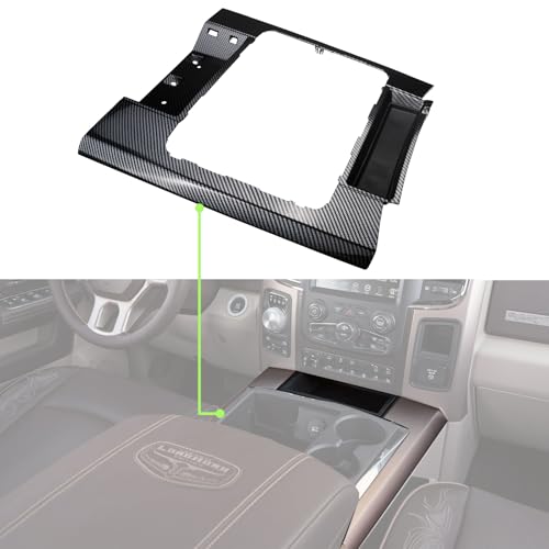 omoZone Floor Center Console Trim Bezel Middle Console Cover Compatible with 2013-2018 Ram 1500 2500 3500 4500 5500 Replaces 1HS041FAAF 1HS041FAAG by omoZone - Used condition - Image 5