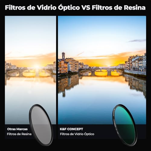 K&F Concept Nano-K Kit de Filtro Ultrafino MCUV/Filtro Polarizador CPL/Filtro Densidad Neutra ND4+Puma de Limpieza+Bolsa para 3 Filtros para Objetivo 52mm - imagen 3