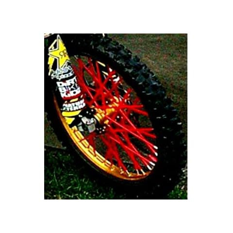 Bykas Made in USA Red-Spoke, Covers, Wraps, Skins, Coats-Dirt Bike 72 Spokes Cover