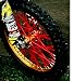 "MADE IN USA" Bykas-Red-Spoke, Covers, Wraps, Skins, Coats-Dirt Bike 72 Spokes