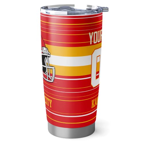 Image of Kansas Tumbler 20oz Travel Mug Gifts Custom Name Number