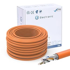 LW Electronic Cat 7 LAN Kabel 50m