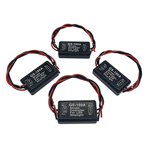 Brake Light Flasher Strobe Brake Light Strobe Tail Light Strobe Brake Flasher Led Flash Module Flash Strobe Controller For Motorcycles Cars Trucks Brake Light Tail Stop Light 12-30 V (4 Pieces) #TOP9