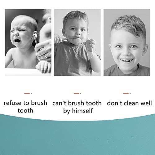 Toddler Children 360 U Shaped Toothbrush Kid Age 2-6&2-4&4-7&6-8 Yr Old All Rounded Teeth Brush Head Pack, Easy Circular Wide 3 Side Foam Autism Manual Boy Girl Infant Full Whole Mouth Guard Silicone #TOP3
