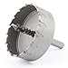 Triangle Shank 6mm Twist Drill Bit 75mm Dia Stainless Steel Hole Saw Cutter