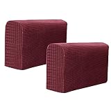 VICASKY 2 Set Sofa Armlehnenbezüge Verstellbar Stretch Armlehnenschoner, Sofa Armlehnenschoner, Stretch Stretch Sesselschoner Weiche Armlehnenbezüge Sofa Sesselschoner und Armlehnenschoner