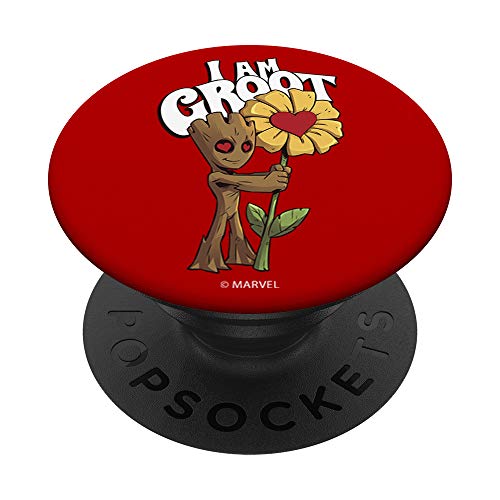 Marvel I Am Groot Daisy Flower Valentine's Popsockets Popgrip: Swappable Grip For Phones & Tablets #TOP8