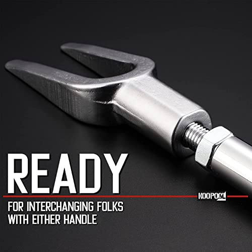 Koopool Separator Set 5-Piece, Pickle Fork Tool Set, Tie Rod & Pitman Arm Remover Tool Kit, With Size (1-1/8", 15/16", 11/16"), Used With Air And Conventional Hammer For Cars And Light Trucks #TOP4