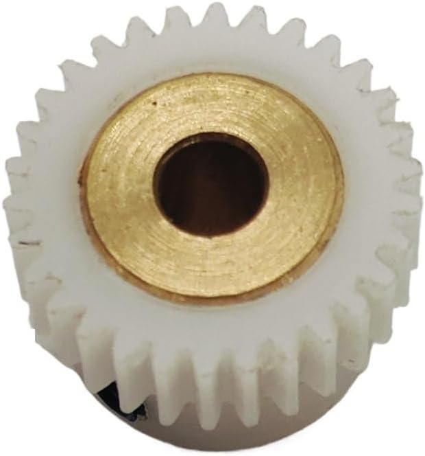 Plastic Motor Pinion Gears,1pcs Nylon Cylindrical Gear, Spur 0.8 Module 29 Teeth Copper Sleeve 4-10mm Bore(10mm bore)