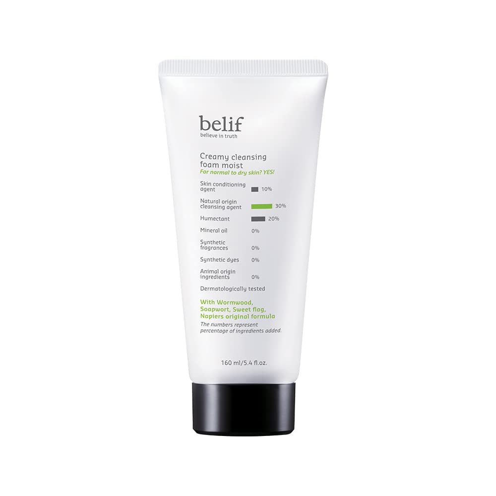 The Face Shop belif Creamy cleansing foam moist