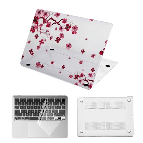 Funda para MacBook Pro 16 de flor de cerezo para estudiantes y entornos de oficina