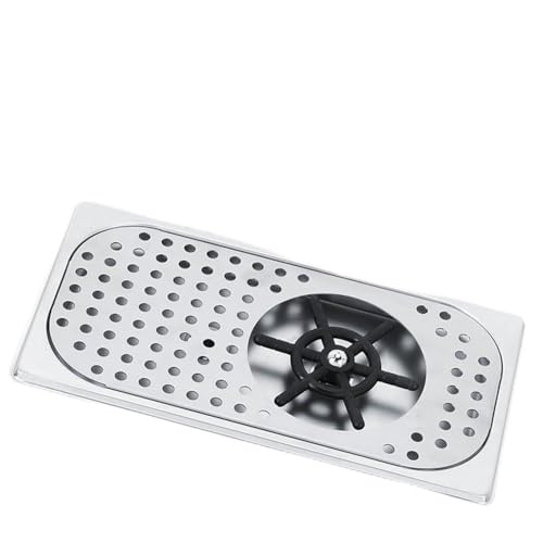 Glass Rinser for Kitchen Sink, G1/2in 114mm Diameter 201 Stainless Steel Automatic Glass Washer for Home, Hotel, Coffee Shop, Bar, Restaurant, Pub, Tea Shop, Housewarming Gifts