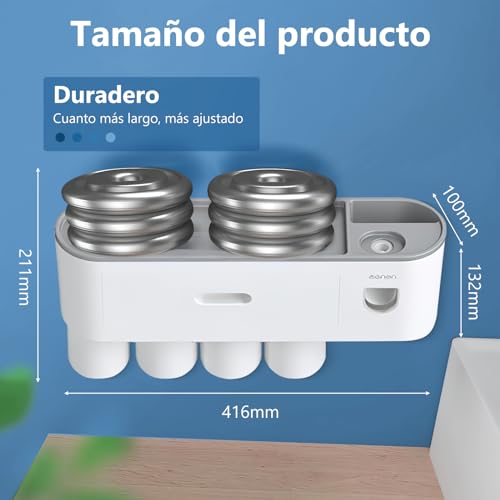Consejos y reviews para comprar Porta cepillos que puedes comprar esta semana. 12 Imagen adicional