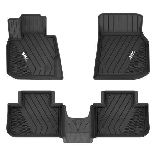 3W Tapis de Sol pour BMW X3 G01 2018-2024/X4 G02 2018-2024/iX3 G01 2021-2024, Tapis en TPE pour Voiture Antidérapant et Imperméable, Tapis de Voiture pour BMW X3 G01/X4 G02/iX3 G01 Premium B