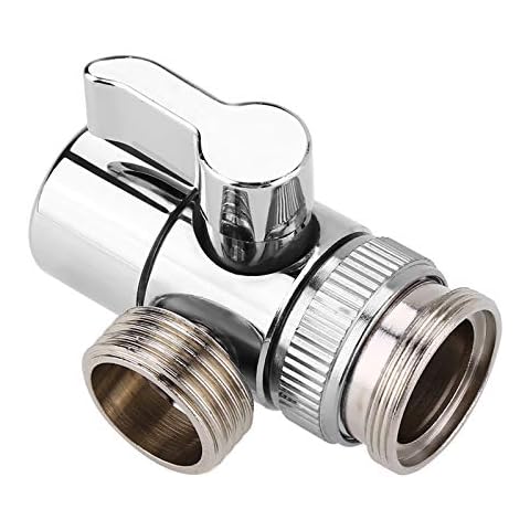 Fdit Faucet Diverter Basin Sink Water Tap Switch Valve Brass Shower Head Shut-Off Valve for Bathroom Kitchen Washing Basin Cover